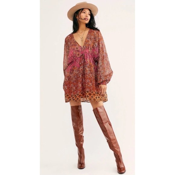 Women's Free People Big Dipper Multi-Color Dress ( XL )
